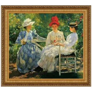Three Sisters, June Sunlight Framed Canvas Replica Painting: Large