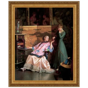 The New Necklace Framed Canvas Replica Painting: Medium