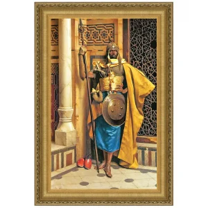 Palace Guard Framed Canvas Replica Painting: Medium