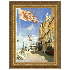 Hotel des Roches Noires, Trouville Framed Canvas Replica Painting: Medium