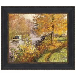 The Studio Boat Framed Canvas Replica Painting: Large