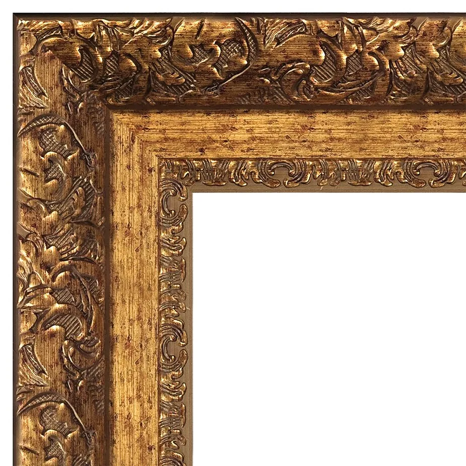 Artist's Garden at Vetheuil Framed Canvas Replica Painting: Small