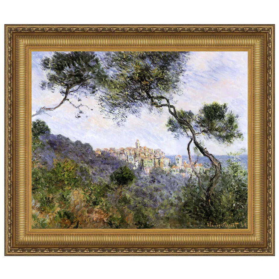 Bordighera Italy Framed Canvas Replica Painting: Grande