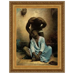 The Barber of Suez Framed Canvas Replica Painting: Medium