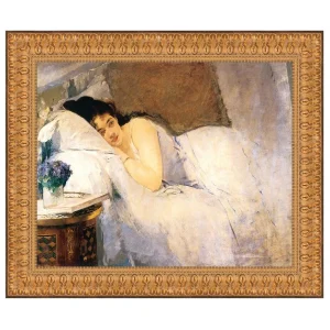 Morning Awakening Framed Canvas Replica Painting: Large