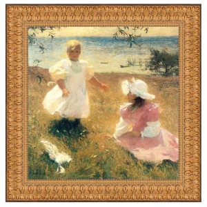 The Sisters Framed Canvas Replica Painting: Medium