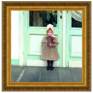 Jeanne Kefer Framed Canvas Replica Painting: Medium