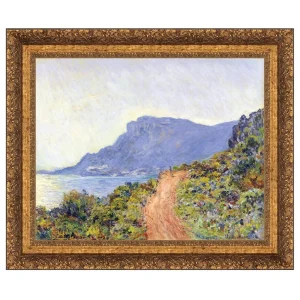La Corniche at Monaco Framed Canvas Replica Painting: Grande