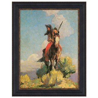 Crow Outlier Framed Canvas Replica Painting: Grande