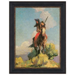 Crow Outlier Framed Canvas Replica Painting: Grande