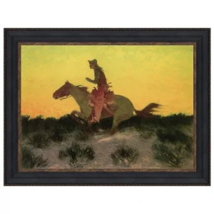 Against the Sunset Framed Canvas Replica Painting: Large