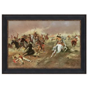 For Supremacy Framed Canvas Replica Painting: Small
