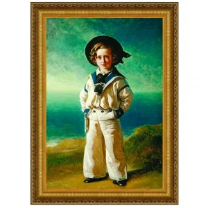 Albert Edward, Prince of Wales Framed Canvas Replica Painting: Medium