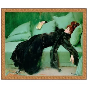 After the Ball (Young Decadent) Framed Canvas Replica Painting: Large