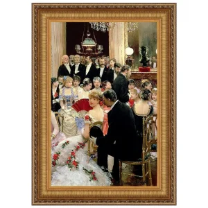 The Soiree Framed Canvas Replica Painting: Grande