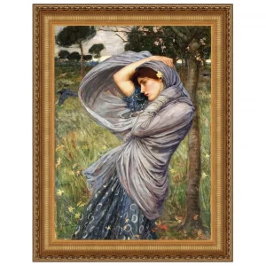 Boreas, North Wind Maiden Framed Canvas Replica Painting: Medium