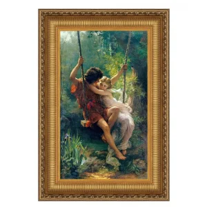 Le Printemps (Springtime) Framed Canvas Replica Painting: Medium