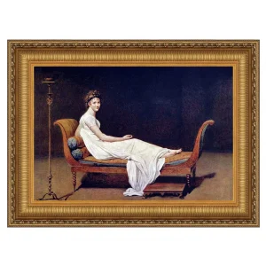 Madame Juliette Recamier Framed Canvas Replica Painting: Grande