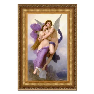 Le Ravissement d Psyche Framed Canvas Replica Painting: Large