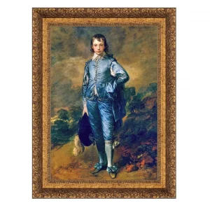 The Blue Boy Framed Canvas Replica Painting: Large