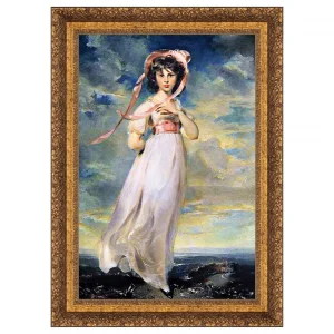Pinkie Framed Canvas Replica Painting: Grande