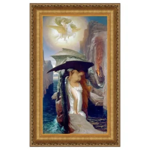Perseus and Andromeda Framed Canvas Replica Painting: Medium