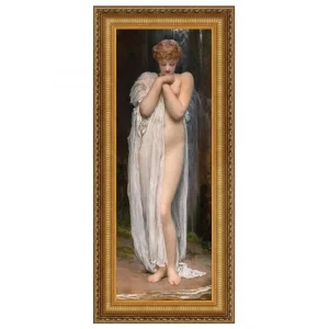 Crenaia the Nymph of the Dargle Framed Canvas Replica Painting: Medium
