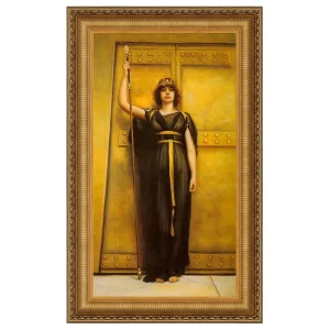 The Priestess Framed Canvas Replica Painting: Large