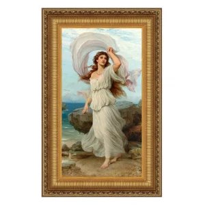 Miranda Framed Canvas Replica Painting: Large