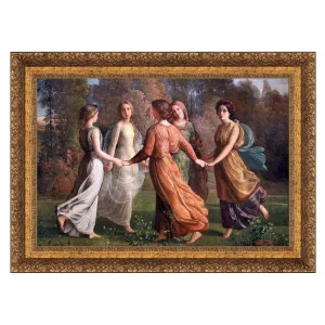 The Poem of the Soul Framed Canvas Replica Painting: Large