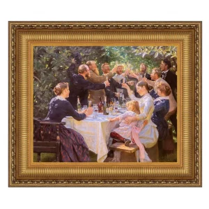 Hip Hip Hurrah! Artist Party at Skagen Framed Canvas Replica Painting: Small