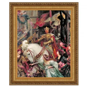 The Two Crowns Framed Canvas Replica Painting: Small