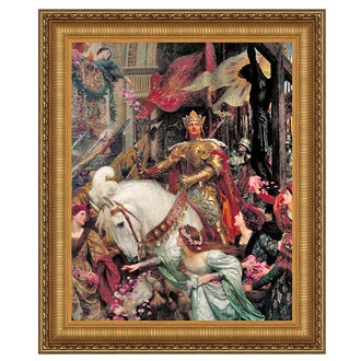 The Two Crowns Framed Canvas Replica Painting: Grande