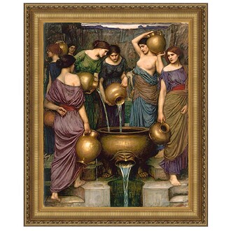 The Danaides Framed Canvas Replica Painting: Large