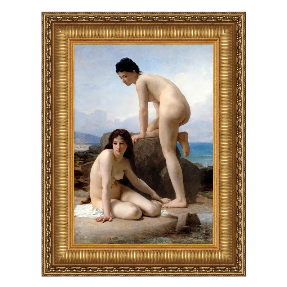 The Bathers Framed Canvas Replica Painting: Medium