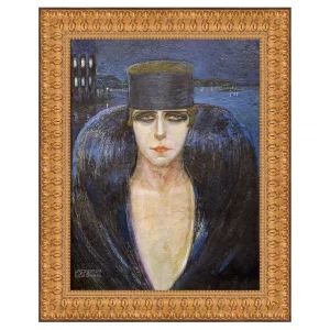 La Marchesa Pignatelli Framed Canvas Replica Painting: Small