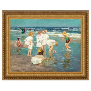 A Holiday Framed Canvas Replica Painting: Medium