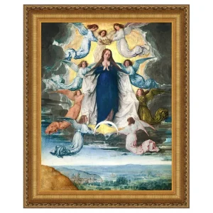 Assumption of the Virgin Framed Canvas Replica Painting: Medium