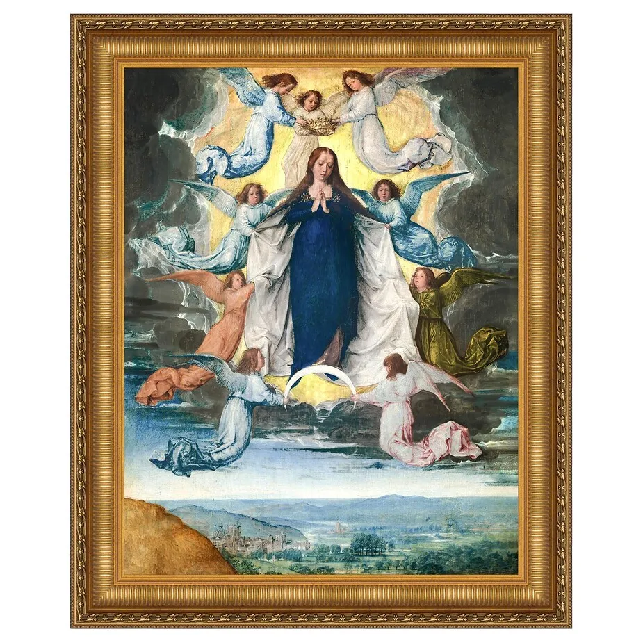 Assumption of the Virgin Framed Canvas Replica Painting: Medium