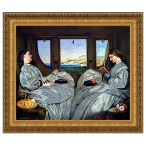 Travelling Companions Framed Canvas Replica Painting: Small
