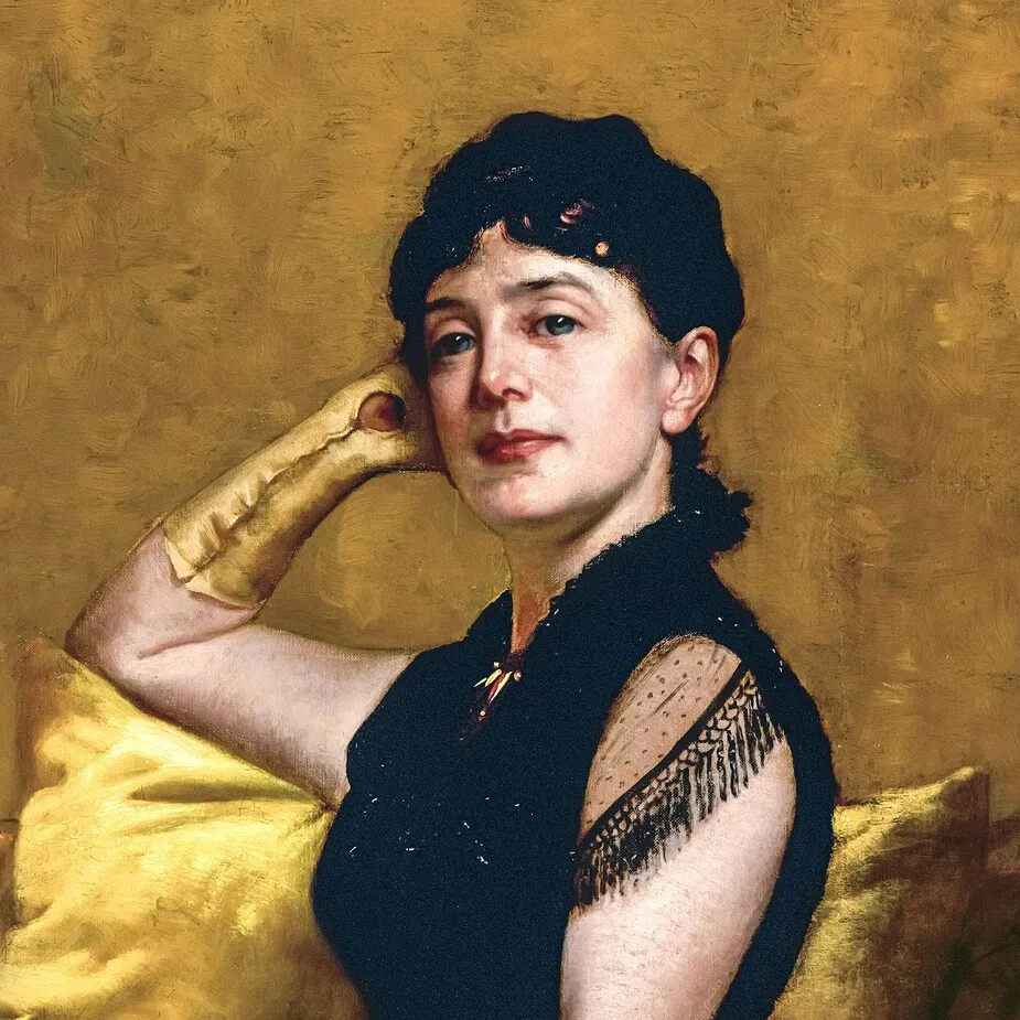 Kate Field Framed Canvas Replica Painting: Grande