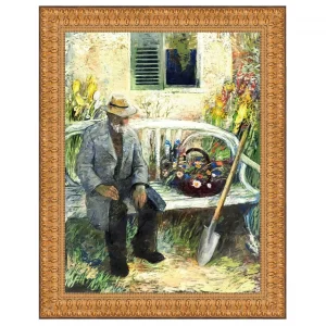 The Old Gardener Framed Canvas Replica Painting: Small