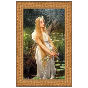 Ophelia Framed Canvas Replica Painting: Small