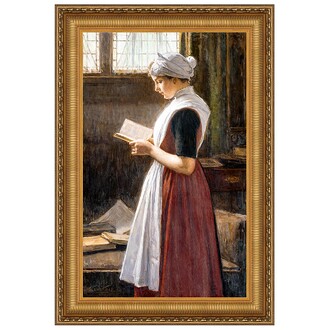 Amsterdam Orphan Girl Framed Canvas Replica Painting: Large