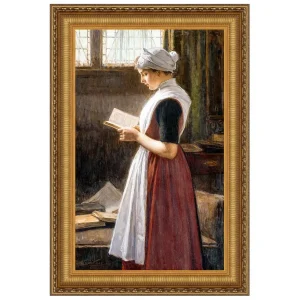 Amsterdam Orphan Girl Framed Canvas Replica Painting: Grande