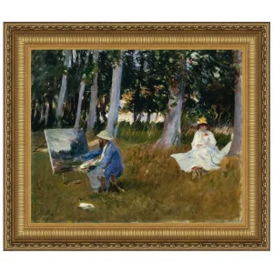 Claude Monet Painting Framed Canvas Replica Painting: Small