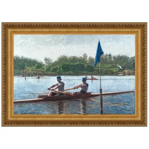 Biglin Brothers Turning the Stake Framed Canvas Replica Painting: Small