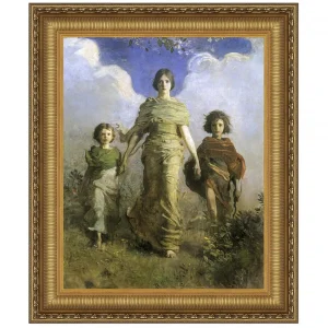 Virgin Framed Canvas Replica Painting: Grande