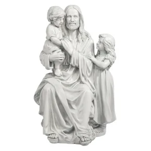Jesus Loves the Little Children Garden Statue