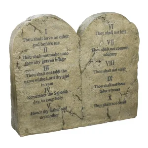 Ten Commandments Sculptural Tablet